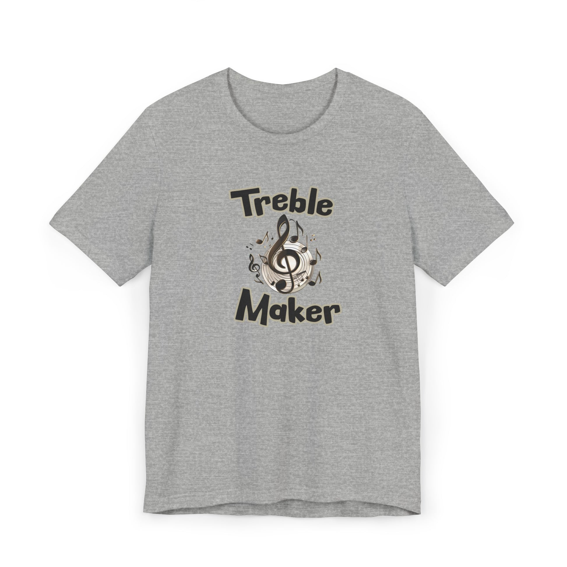 Treble Maker T-shirt musical notes shirt in athletic heather 