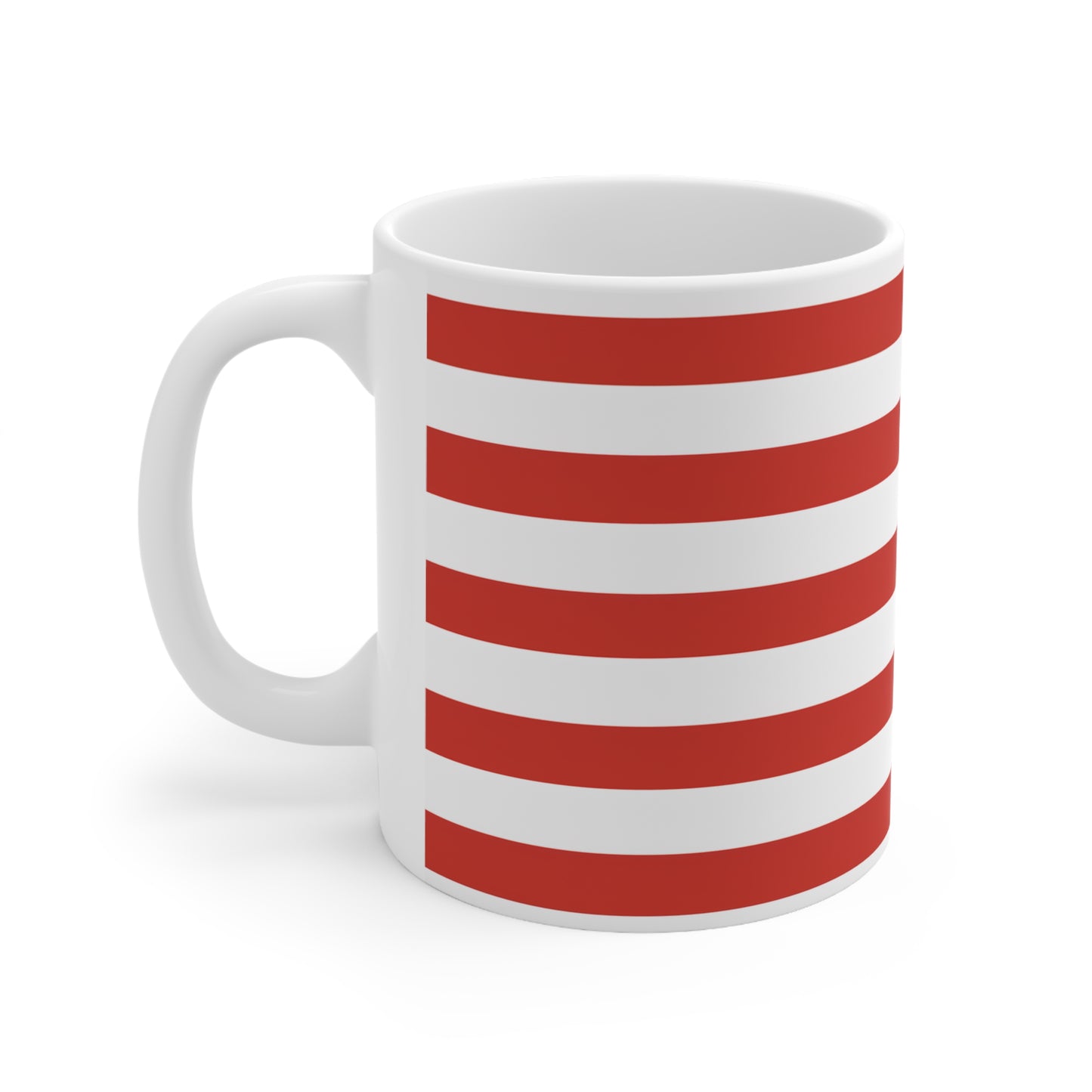 Candy Cane Striped Coffee Mug - Tortuna