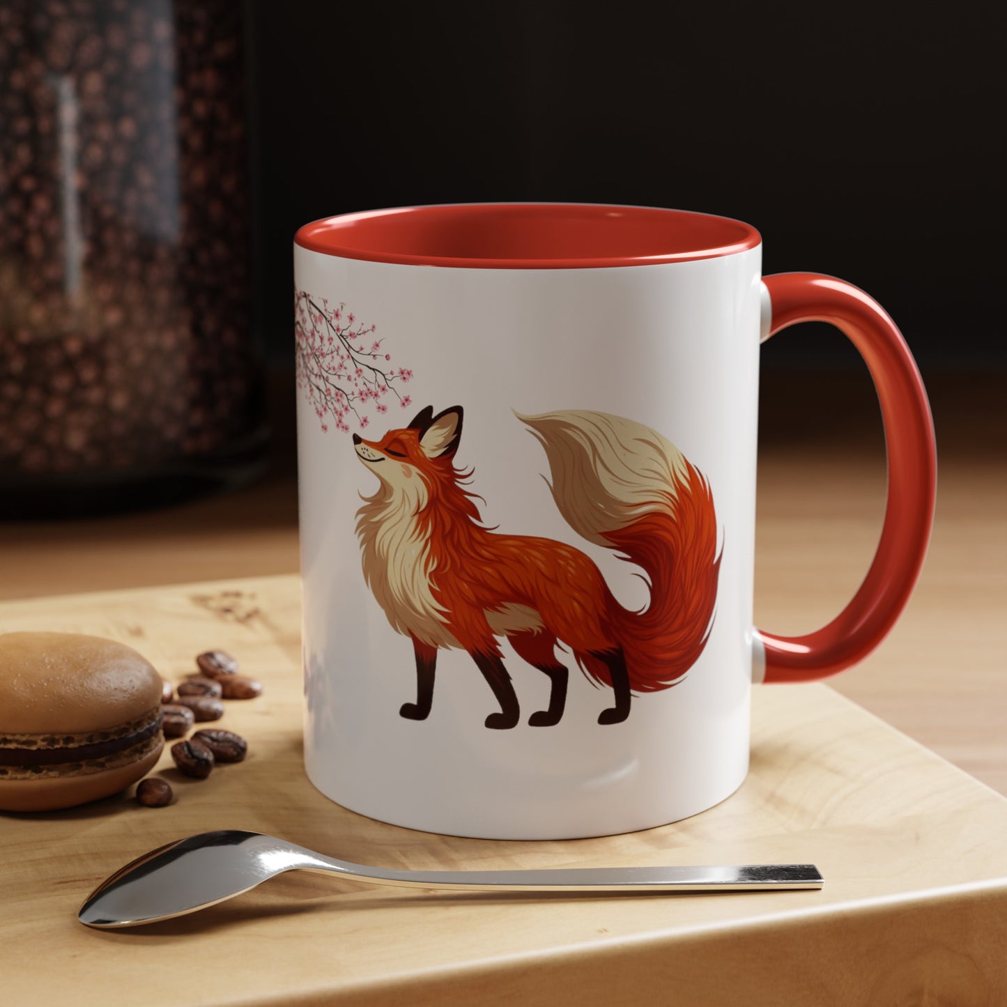 Sakura Red Fox Mug