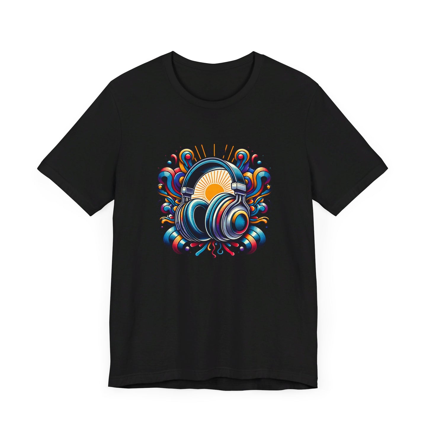 Retro Funky Headphones T-shirt