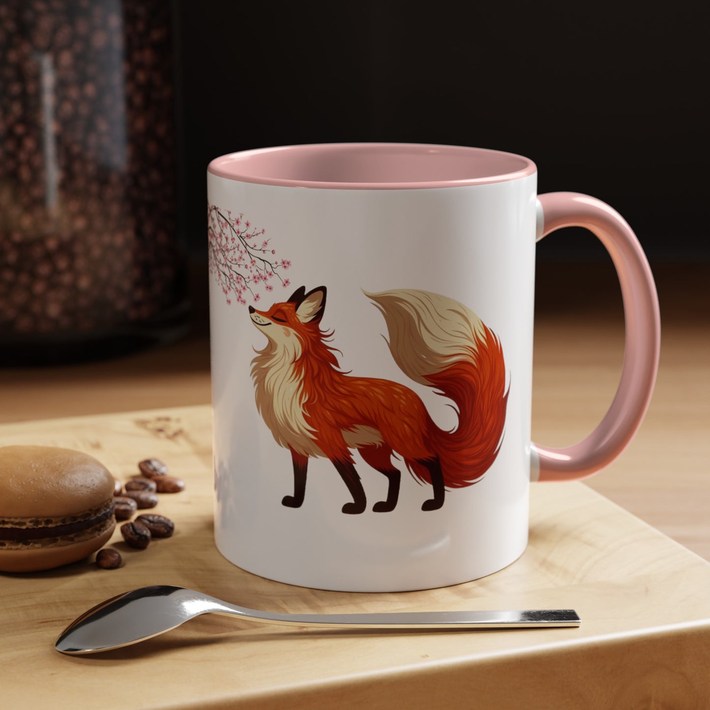 Sakura Red Fox Mug