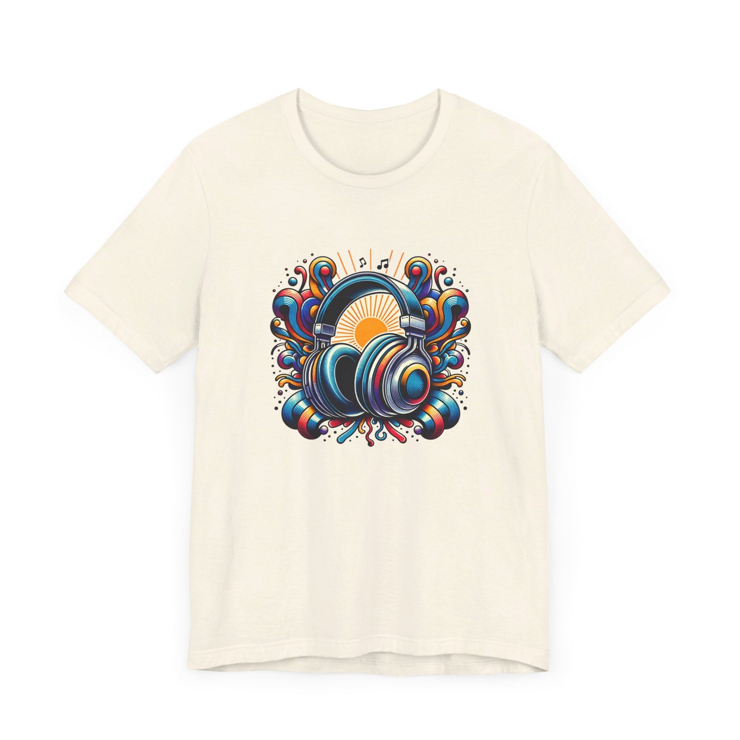 Retro Funky Headphones T-shirt