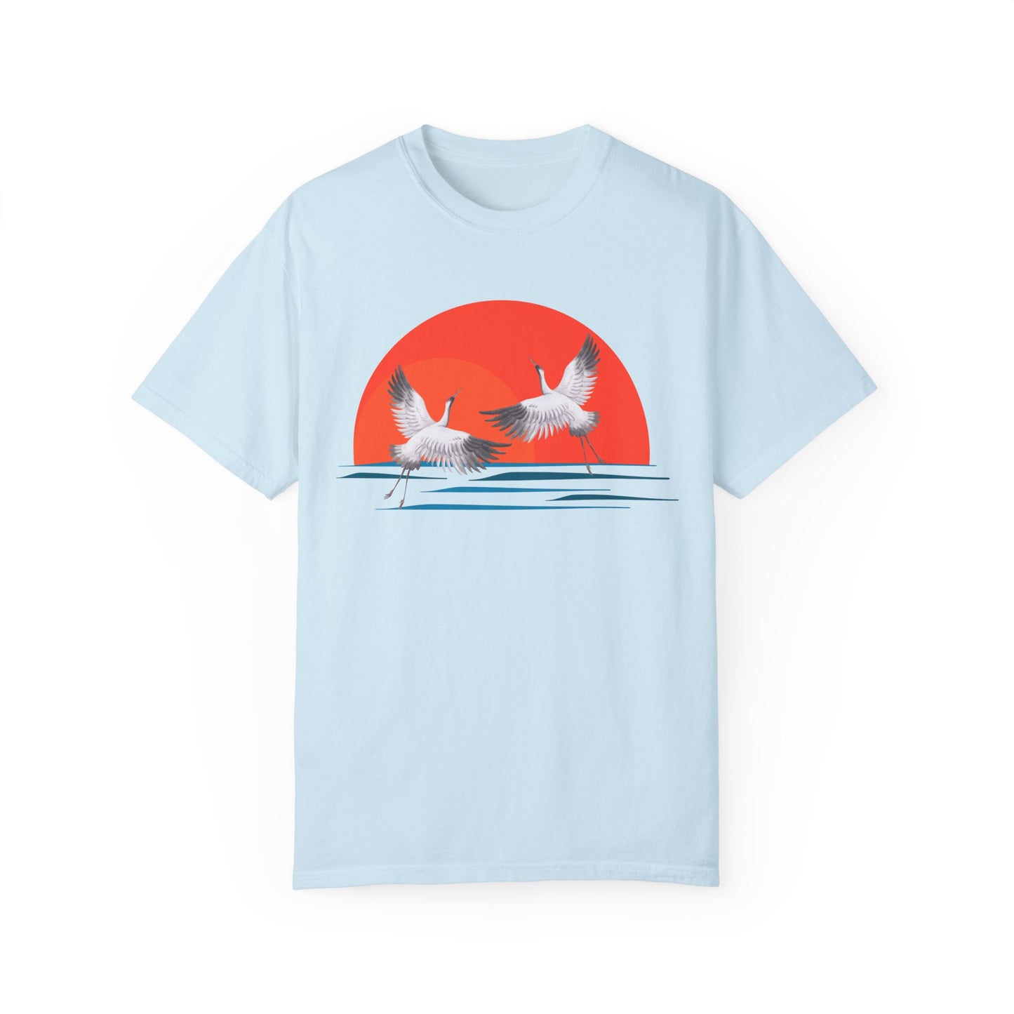 Good Omen T-shirt - Crane Sunrise