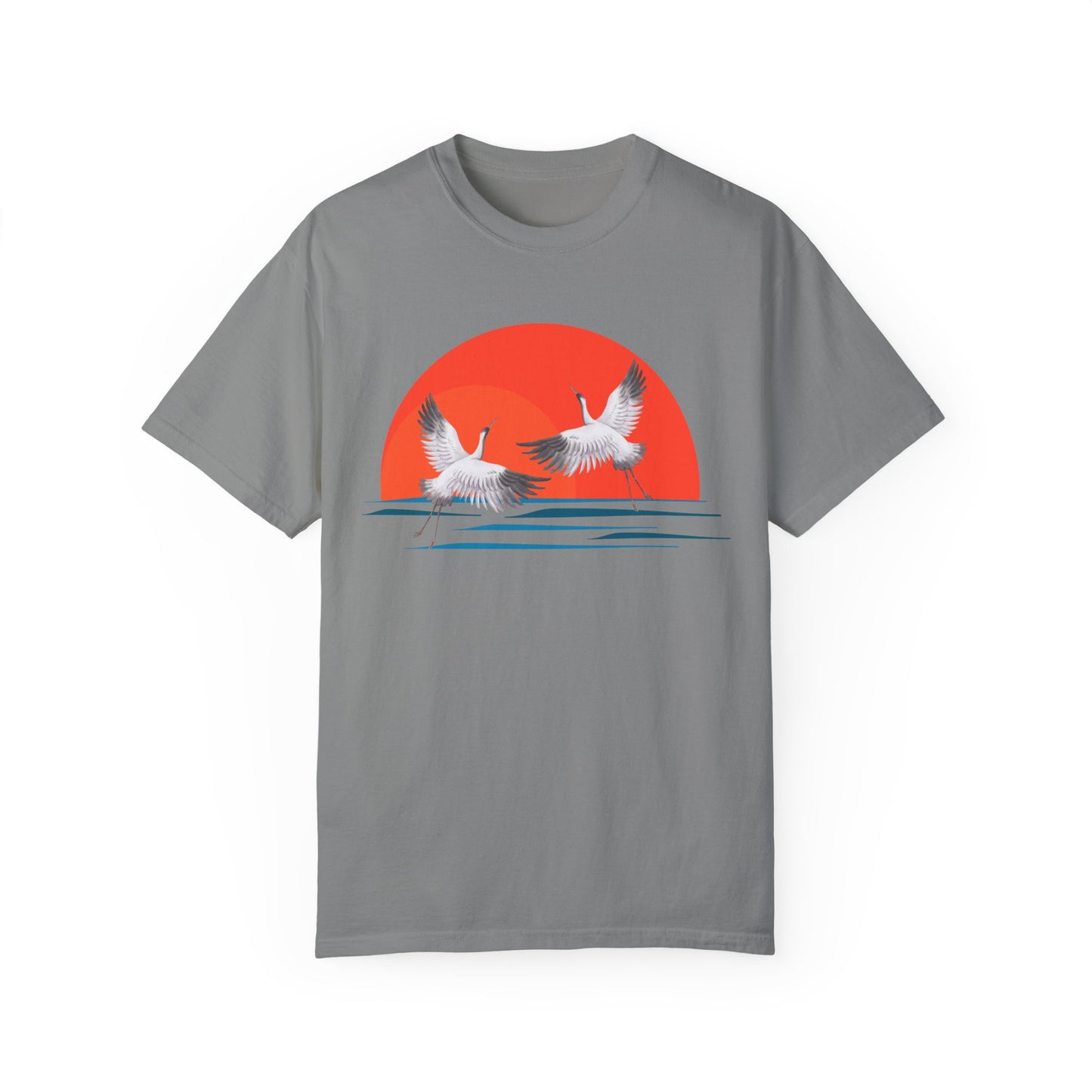 Good Omen T-shirt - Crane Sunrise