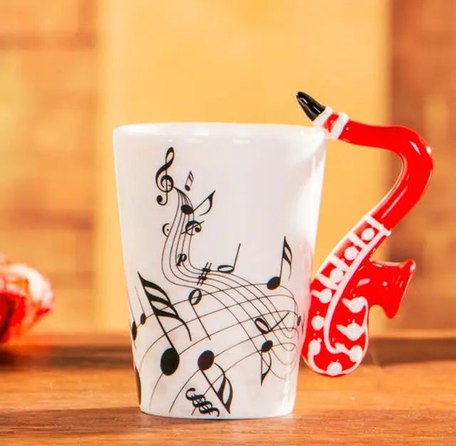 Musical Note Mug with Instrument Handle - Tortuna