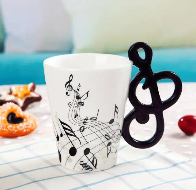 Musical Note Mug with Instrument Handle - Tortuna