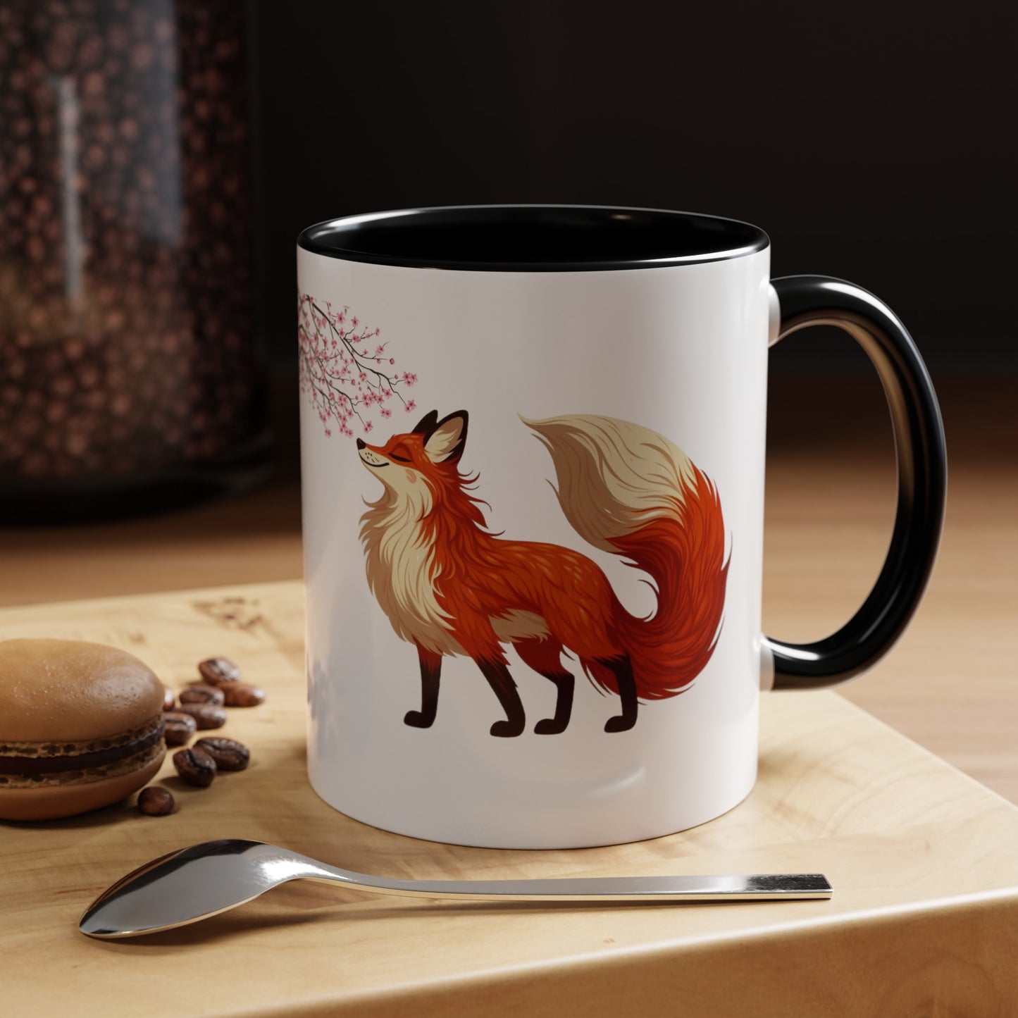 Sakura Red Fox Mug