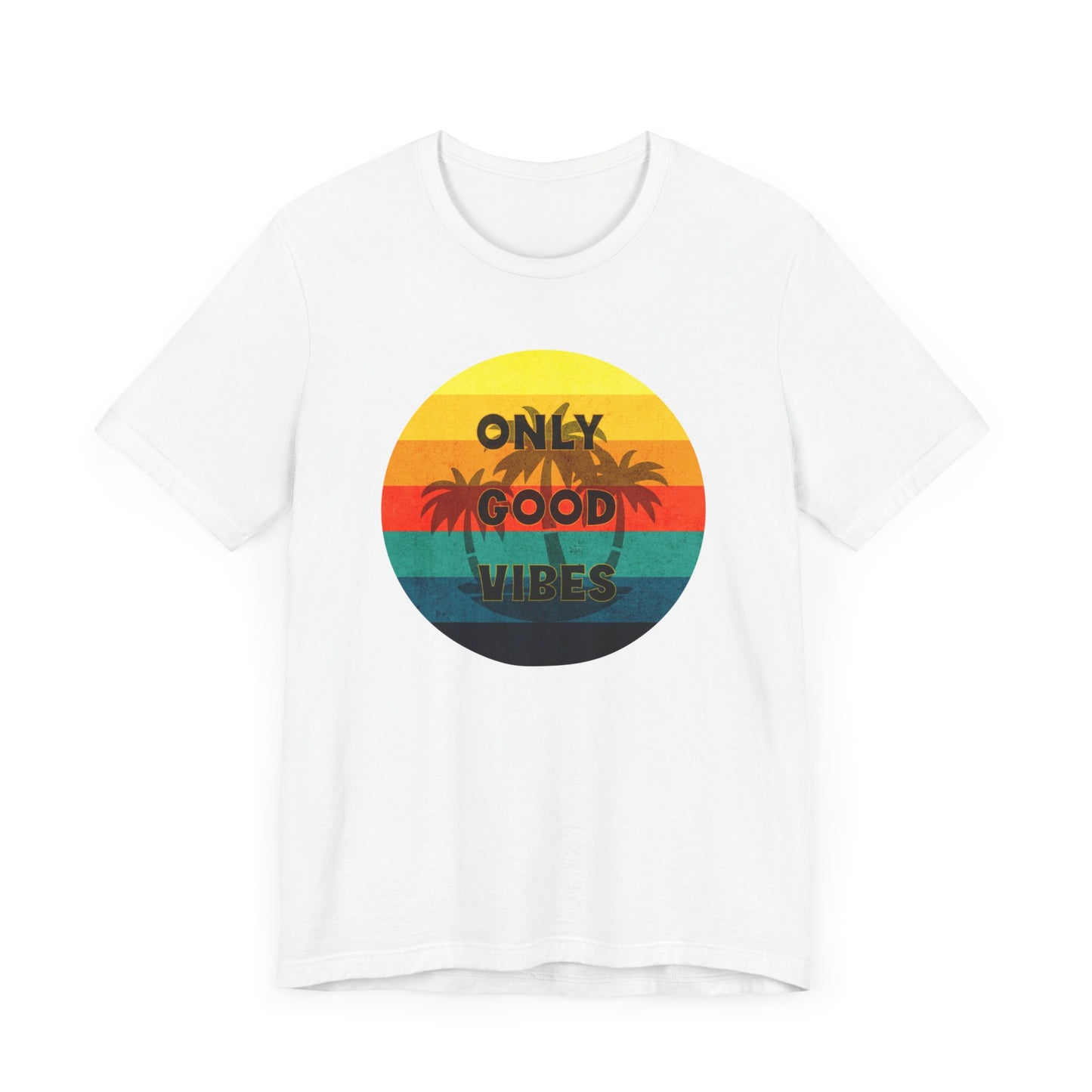Retro Only Good Vibes Summer Graphic Tee