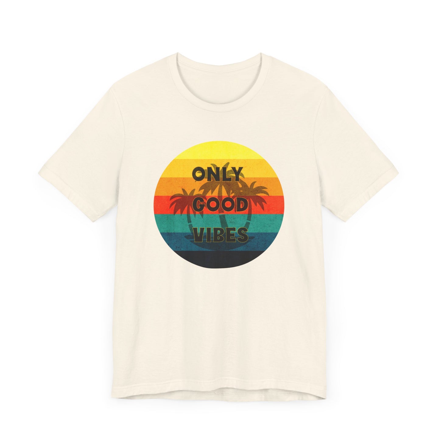 Retro Only Good Vibes Summer Graphic Tee
