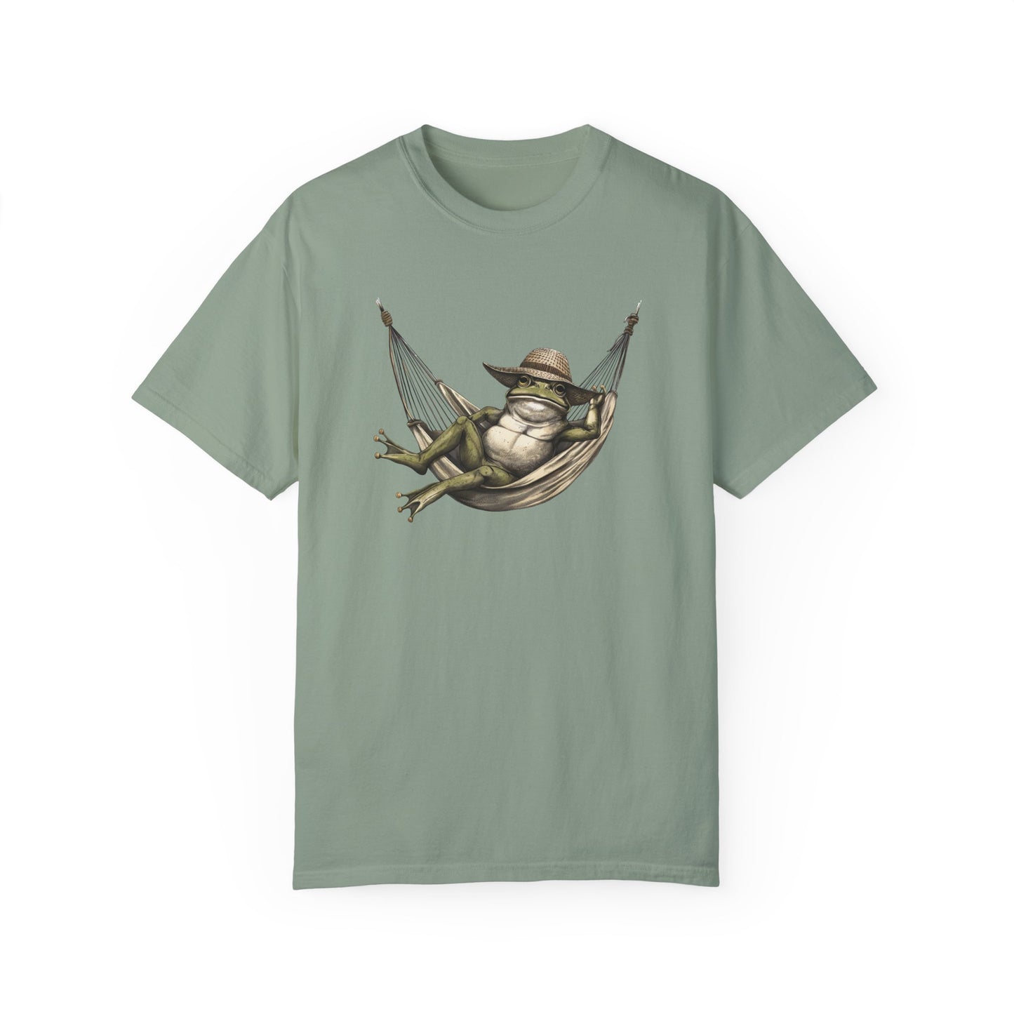 Funny Frog in Hammock T-shirt - Tortuna