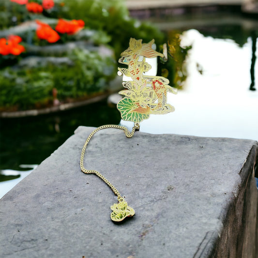 Koi Metal Ornament Bookmark - Tortuna