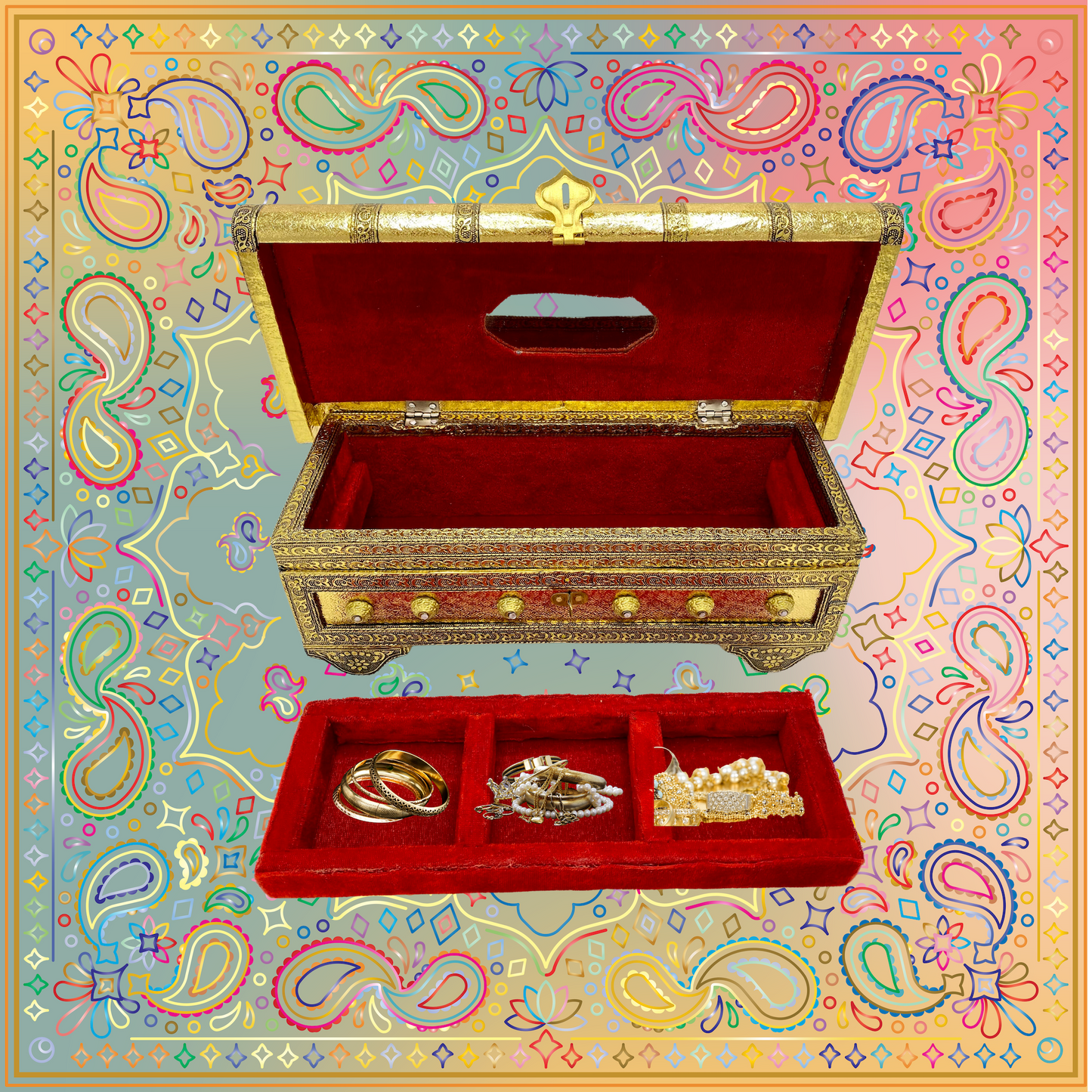 Treasure Chest Jewelry Box - Tortuna