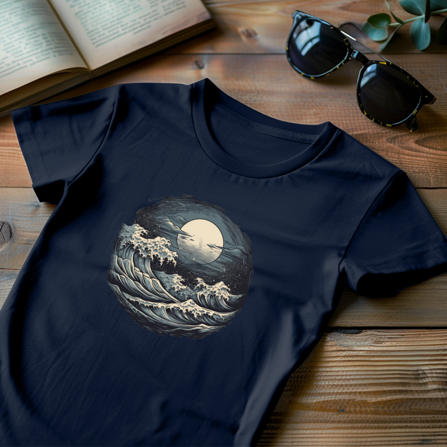 moonrise tide t-shirt - tortuna