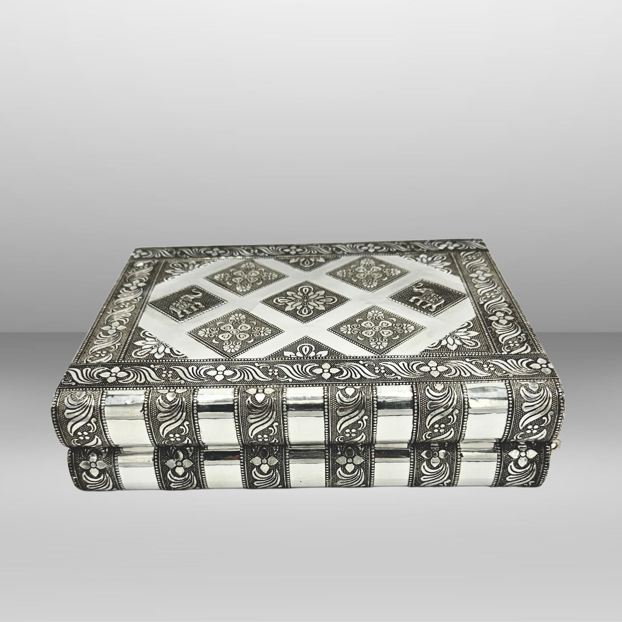 Vintage deals Embossed Jewelry Box from India