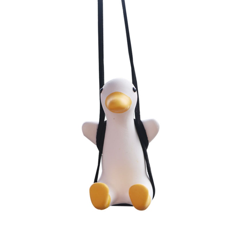 Swing Duck Rearview Mirror Car Ornament - Tortuna