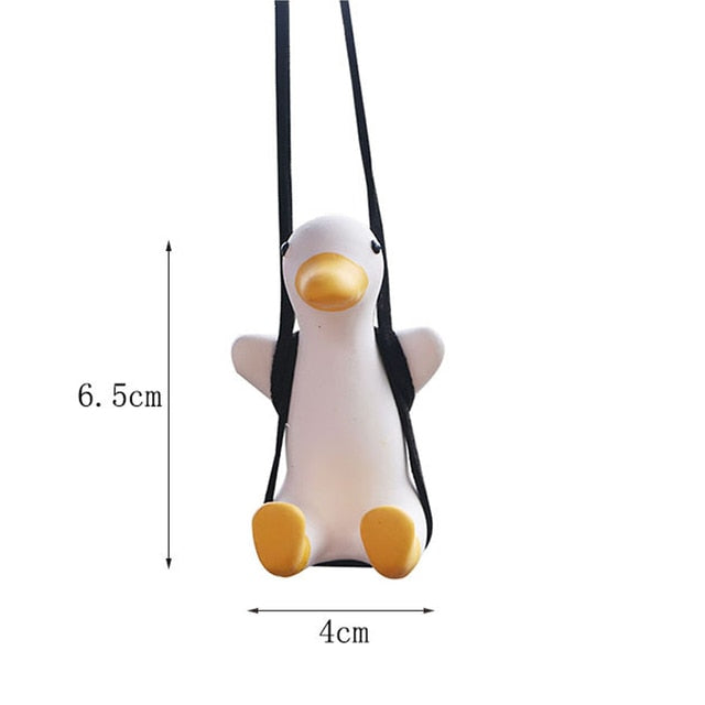 Swing Duck Rearview Mirror Car Ornament - Tortuna