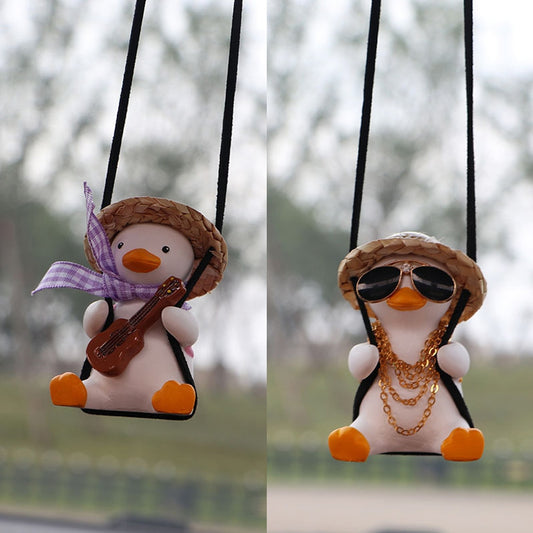 Swinging Duck Car Rearview Mirror Ornament - Tortuna