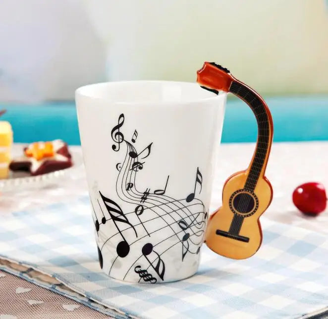 Musical Note Mug with Instrument Handle - Tortuna