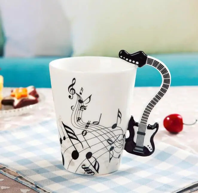 Musical Note Mug with Instrument Handle - Tortuna