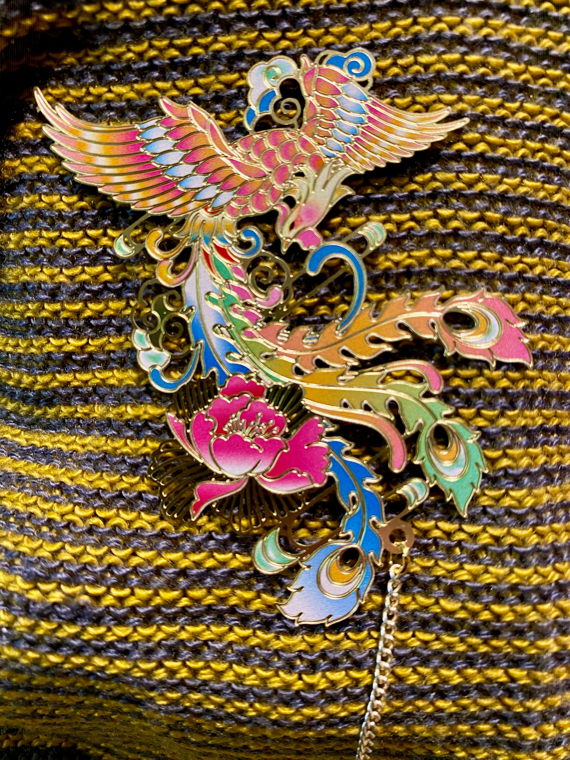 Phoenix Metal Bookmark with Charm - Tortuna